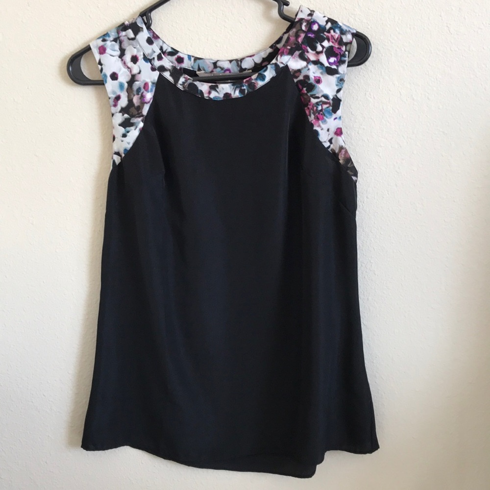 Charlie Jade Silky Black Floral Top